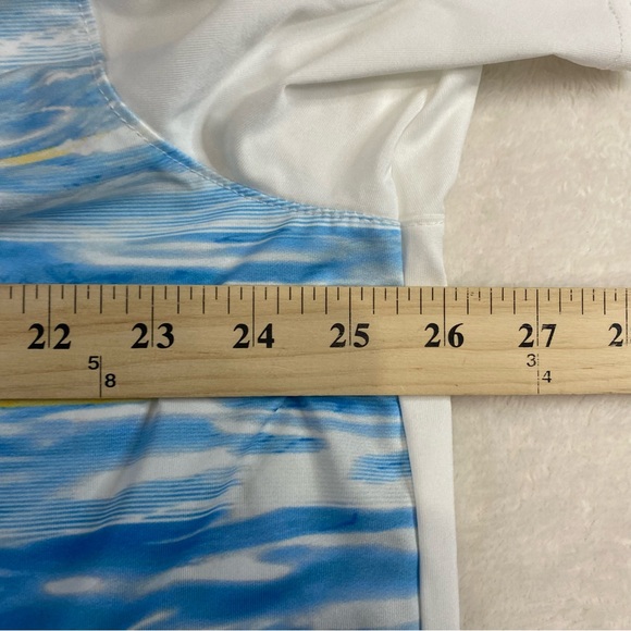 NWT Gleneagles Greg Norman Play Dry Golf Polo Shirt Mens XXL 2XL White Stripe - Picture 12 of 14